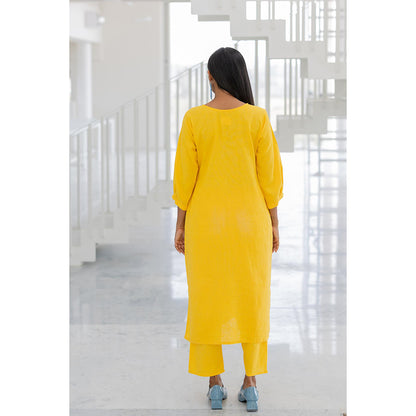 Silai Studio Sunflower Yellow Kurta