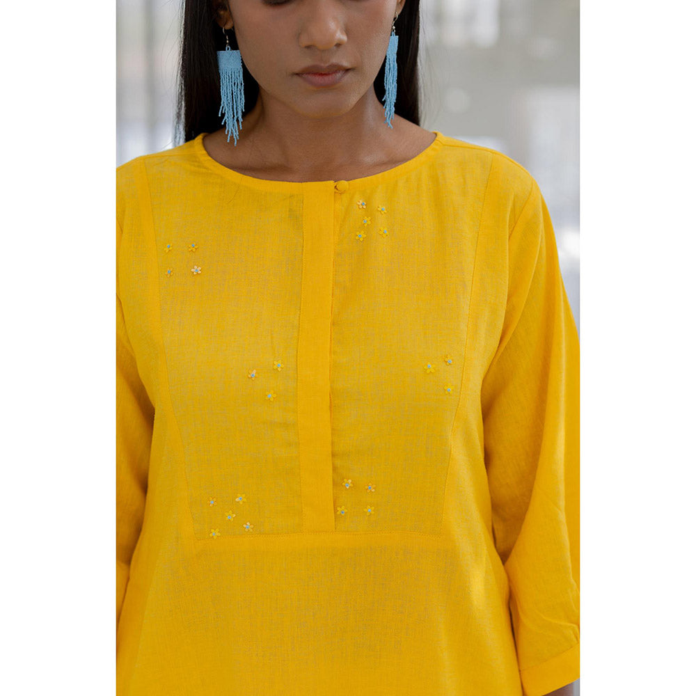 Silai Studio Sunflower Yellow Kurta