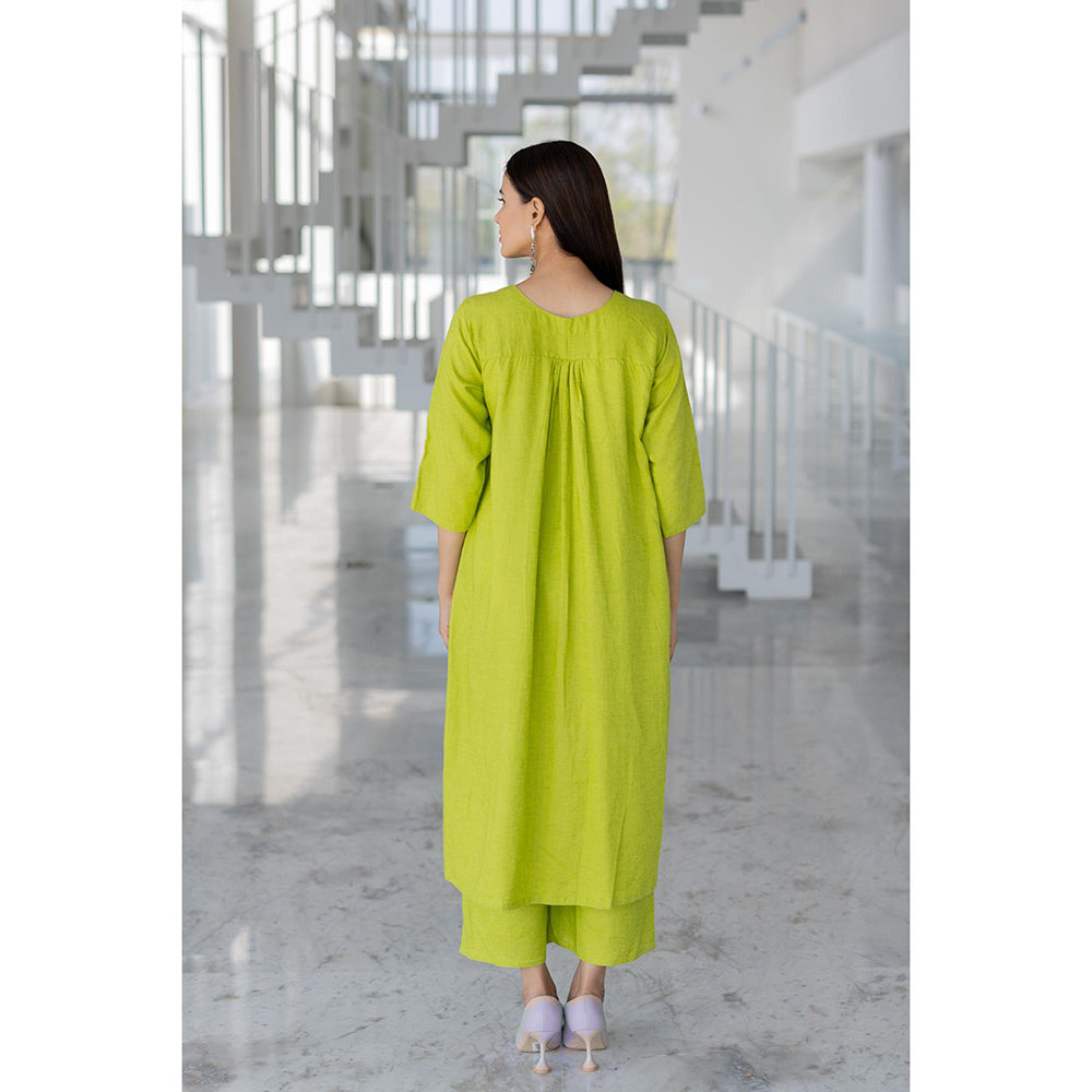Silai Studio Avocado Green Kurta