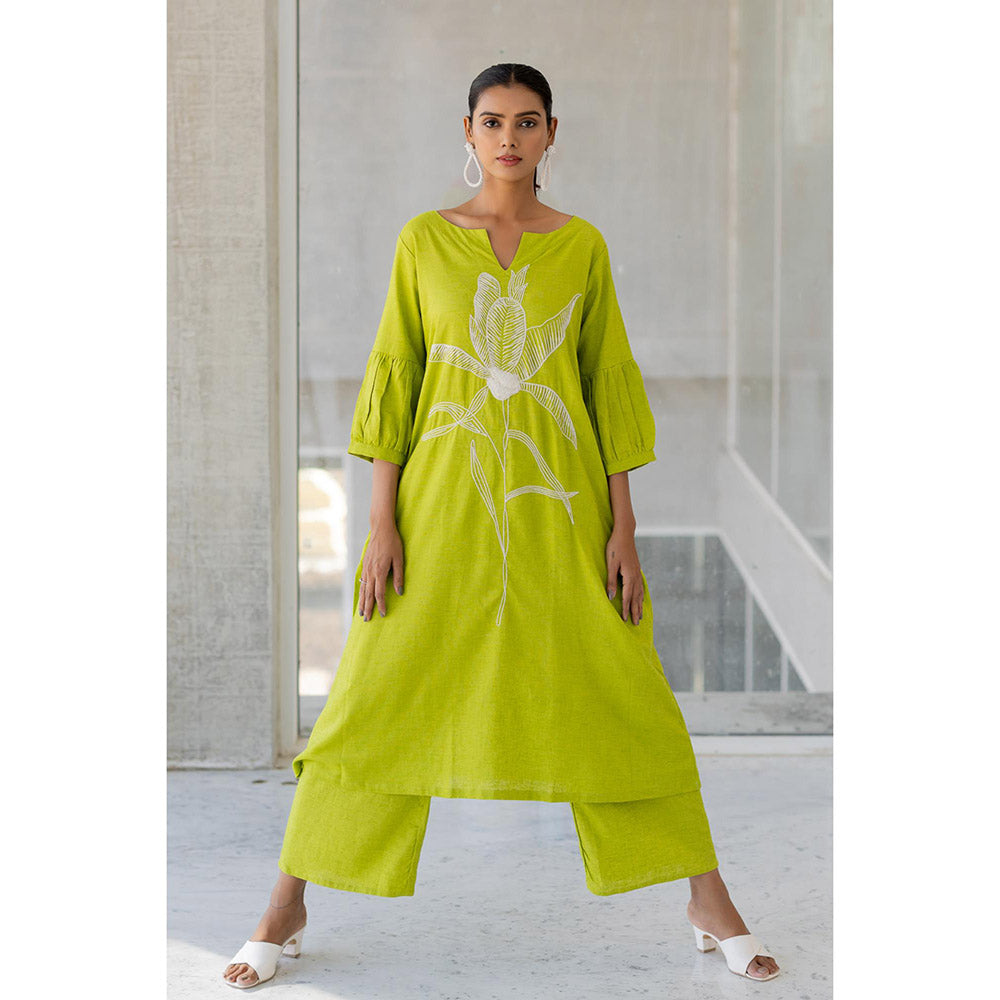 Silai Studio Matcha Bloom Kurta