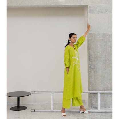 Silai Studio Matcha Bloom Kurta