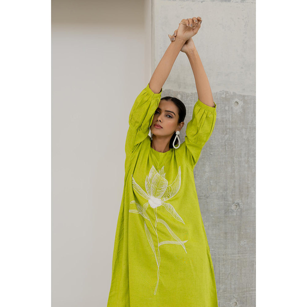 Silai Studio Matcha Bloom Kurta