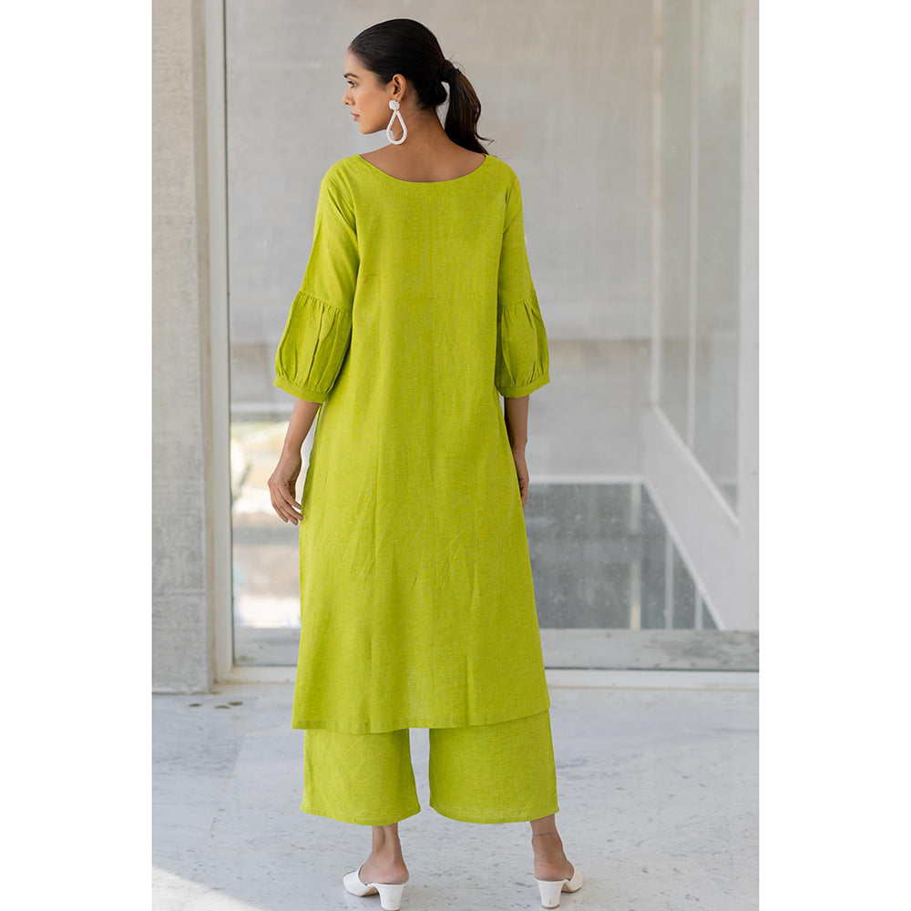 Silai Studio Matcha Bloom Kurta