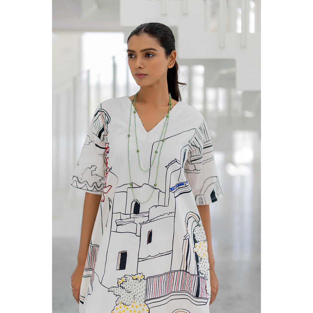 Silai Studio Sunlit Vistas Embroidered Kurta and Pant (Set of 2)