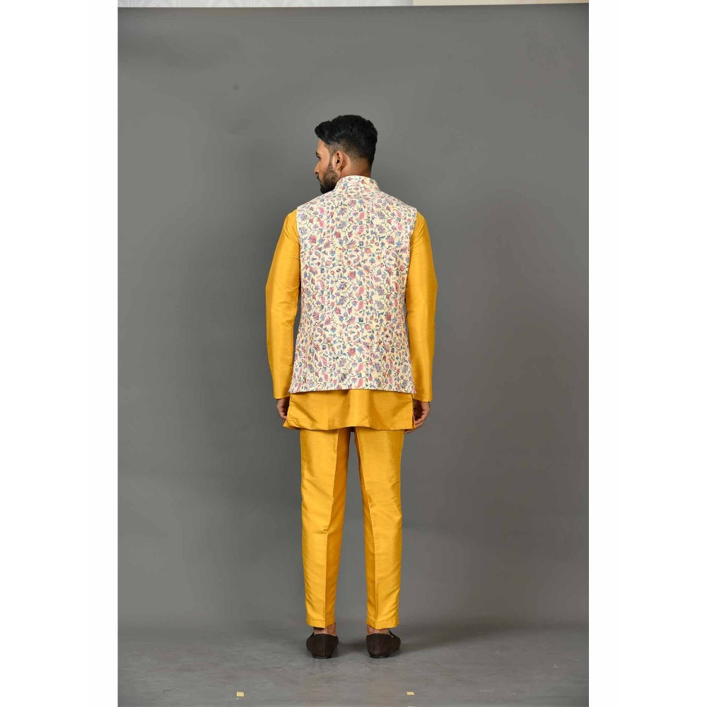 Simaaya Multi-Colour Premium Quality Silk Made Nehru Jacket