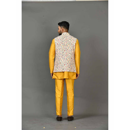 Simaaya Multi-Colour Premium Quality Silk Made Nehru Jacket
