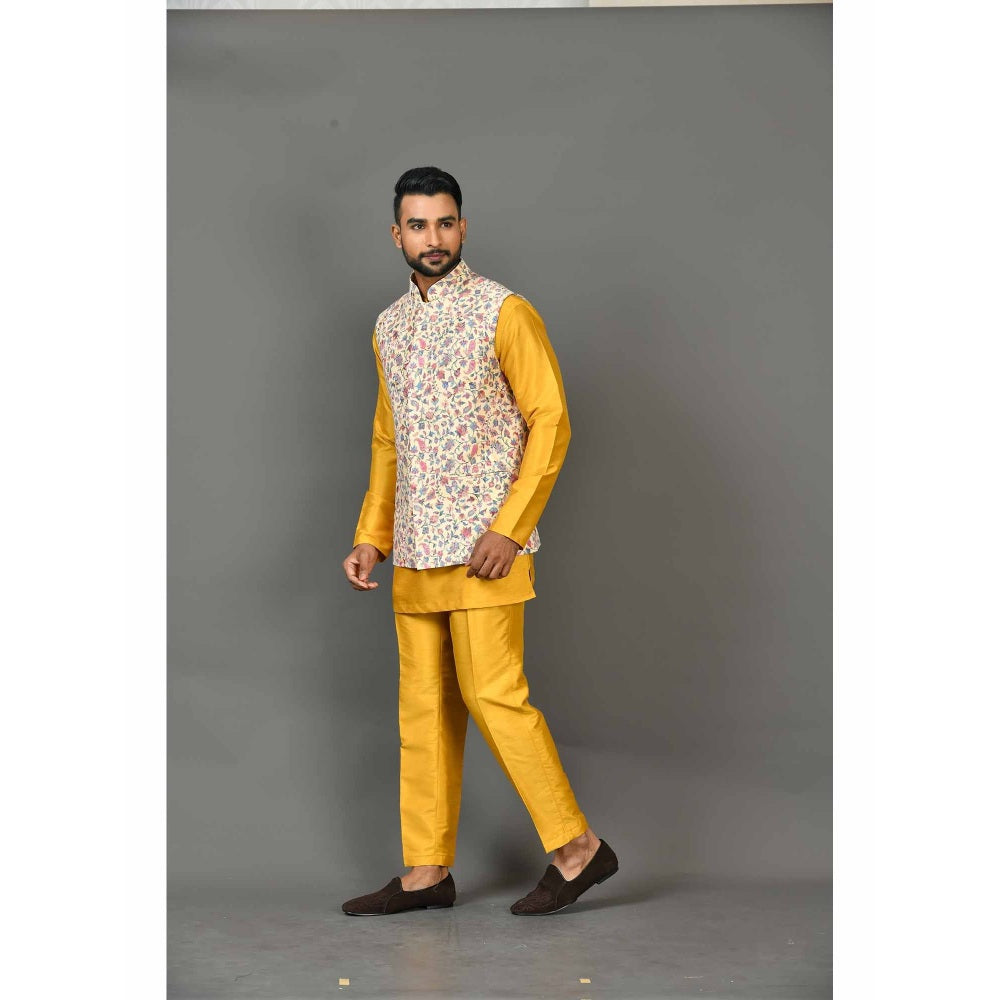 Simaaya Multi-Colour Premium Quality Silk Made Nehru Jacket