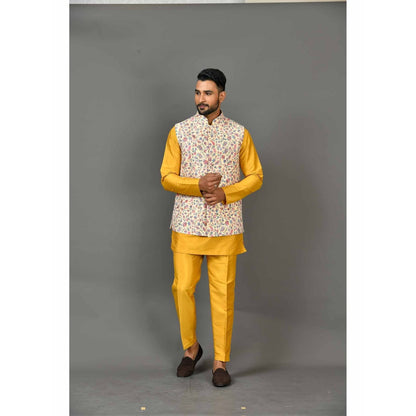 Simaaya Multi-Colour Premium Quality Silk Made Nehru Jacket