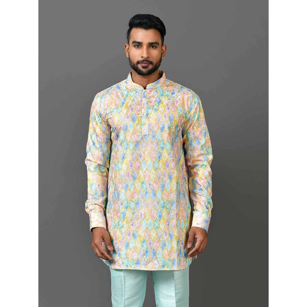 Simaaya Multi-Colour Premium Quality Satin Made Short Kurta