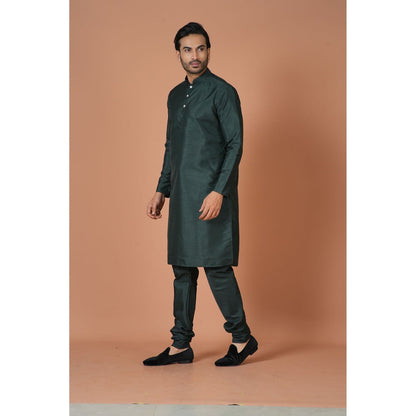 Simaaya Green Premium Quality Silk Made Kurta for Men