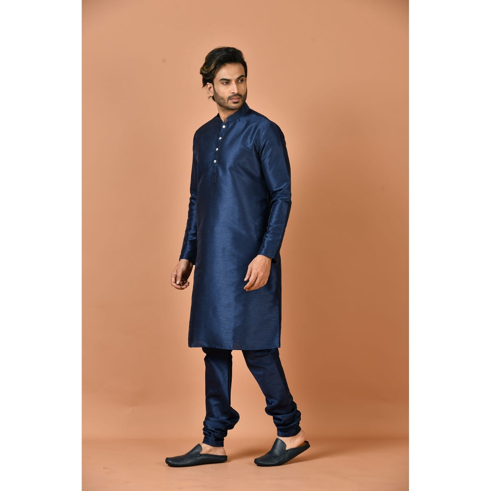 Simaaya Blue Premium Quality Silk Made Kurta for Men