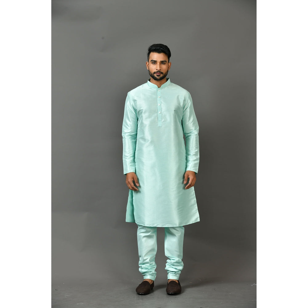 Simaaya Blue Premium Quality Silk Made Kurta for Men