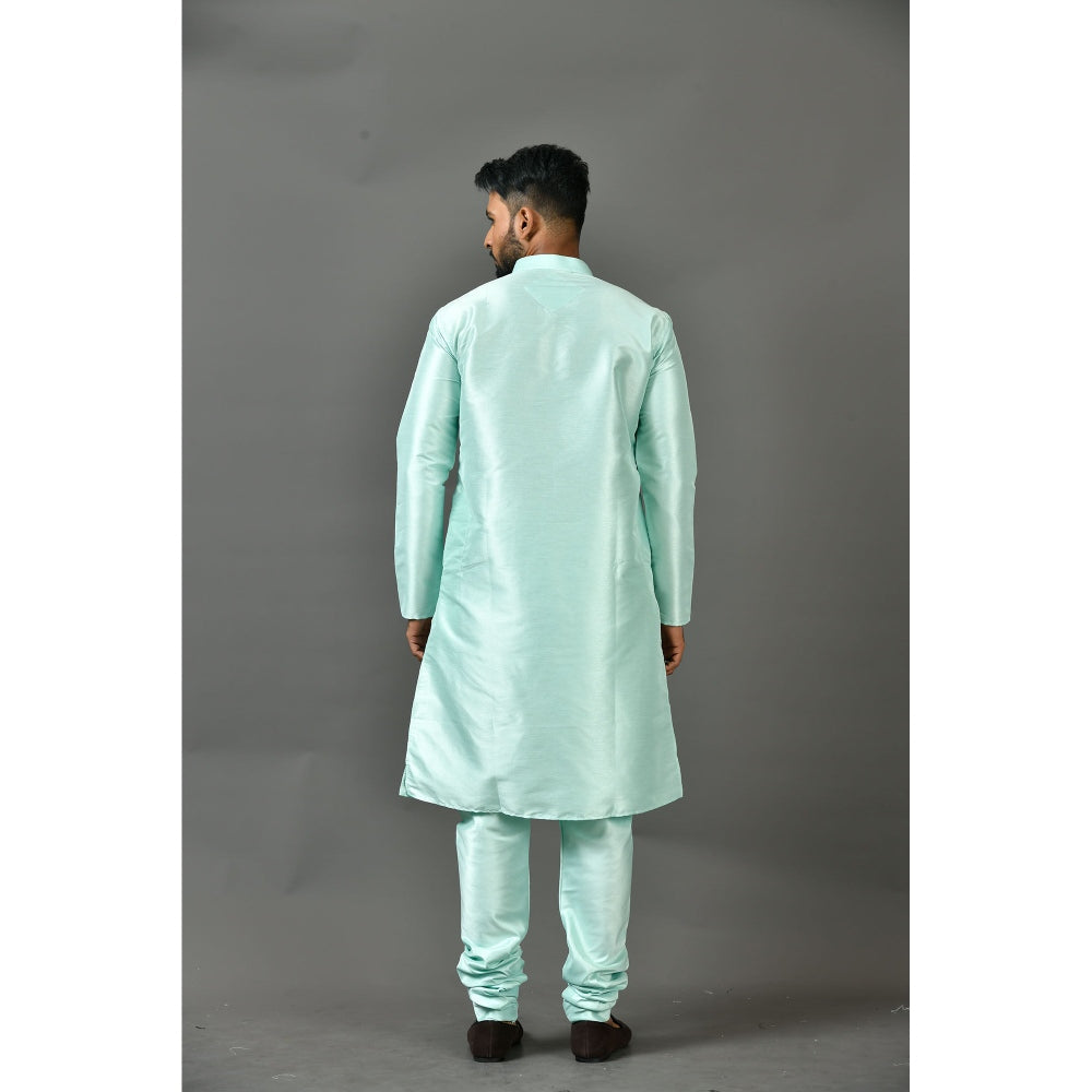 Simaaya Blue Premium Quality Silk Made Kurta for Men