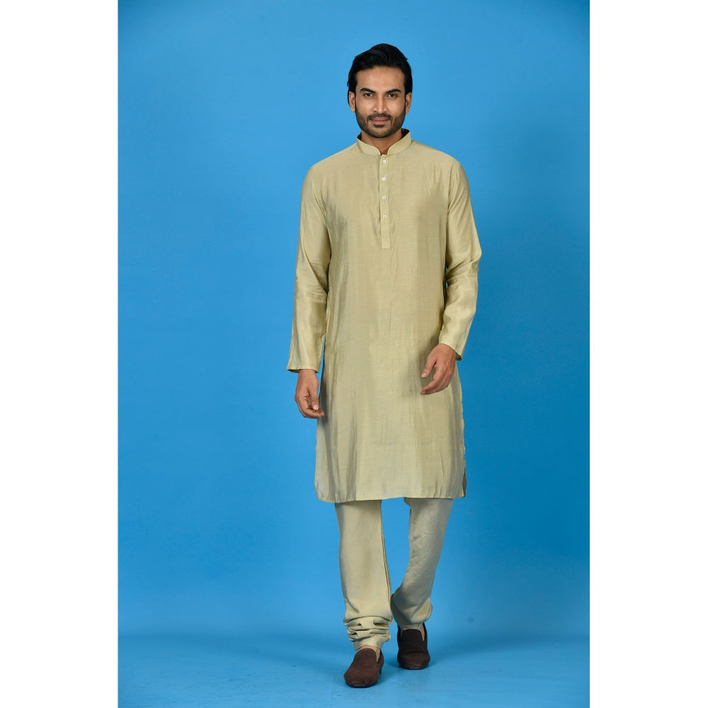 Simaaya Brown Premium Quality Cotton Silk Made Kurta for Men