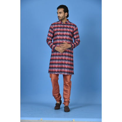 Simaaya Premium Quality Linen Made Kurta for Men- Black
