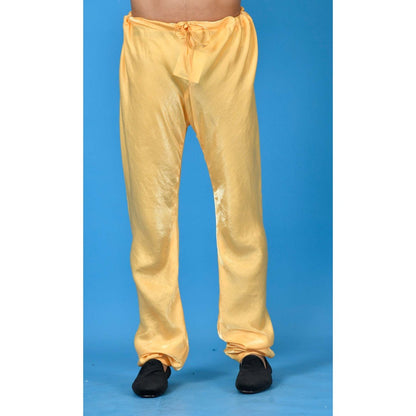 Simaaya Yellow Premium Quality Satin Pyjama for Men