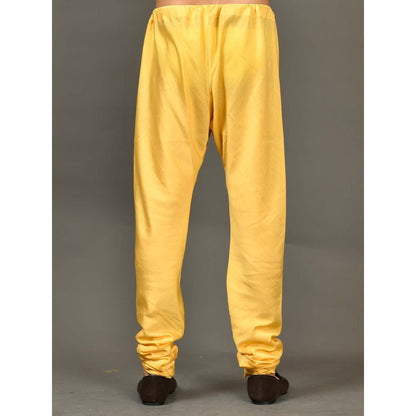 Simaaya Yellow Premium Quality Silk Pyjama for Men