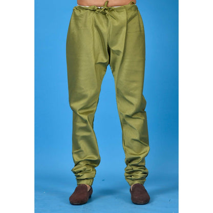 Simaaya Olive Premium Quality Silk Pyjama for Men