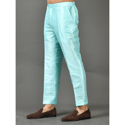 Simaaya Premium Quality Silk Made Bottoms for Men- Blue