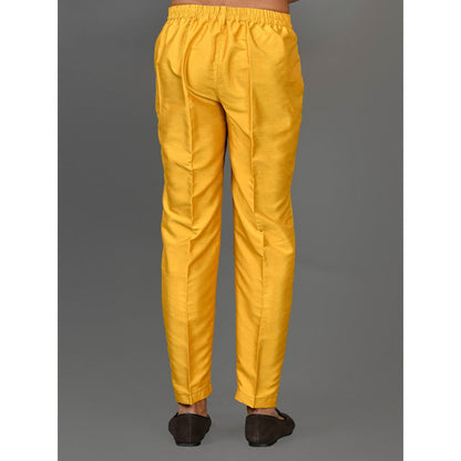 Simaaya Premium Quality Silk Made Bottoms for Men- Yellow
