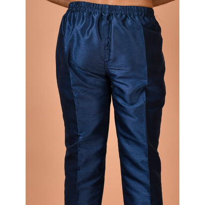 Simaaya Premium Quality Silk Made Bottoms for Men- Blue
