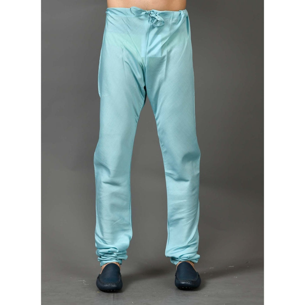 Simaaya Premium Quality Silk Churidar Pant - Turquoise