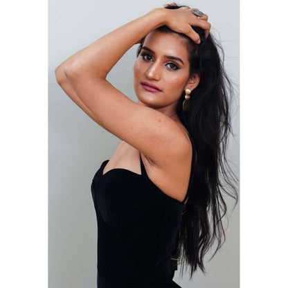 Label Simran Kochher Black Midnight Rendezvous Jumpsuit