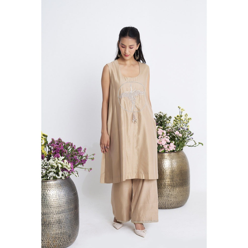 Siyona by Ankurita Zarbulbul Embroidered Jacket with Kurta and Pant (Set of 3)