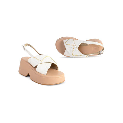 SKO Florence Ivory Platform Heels