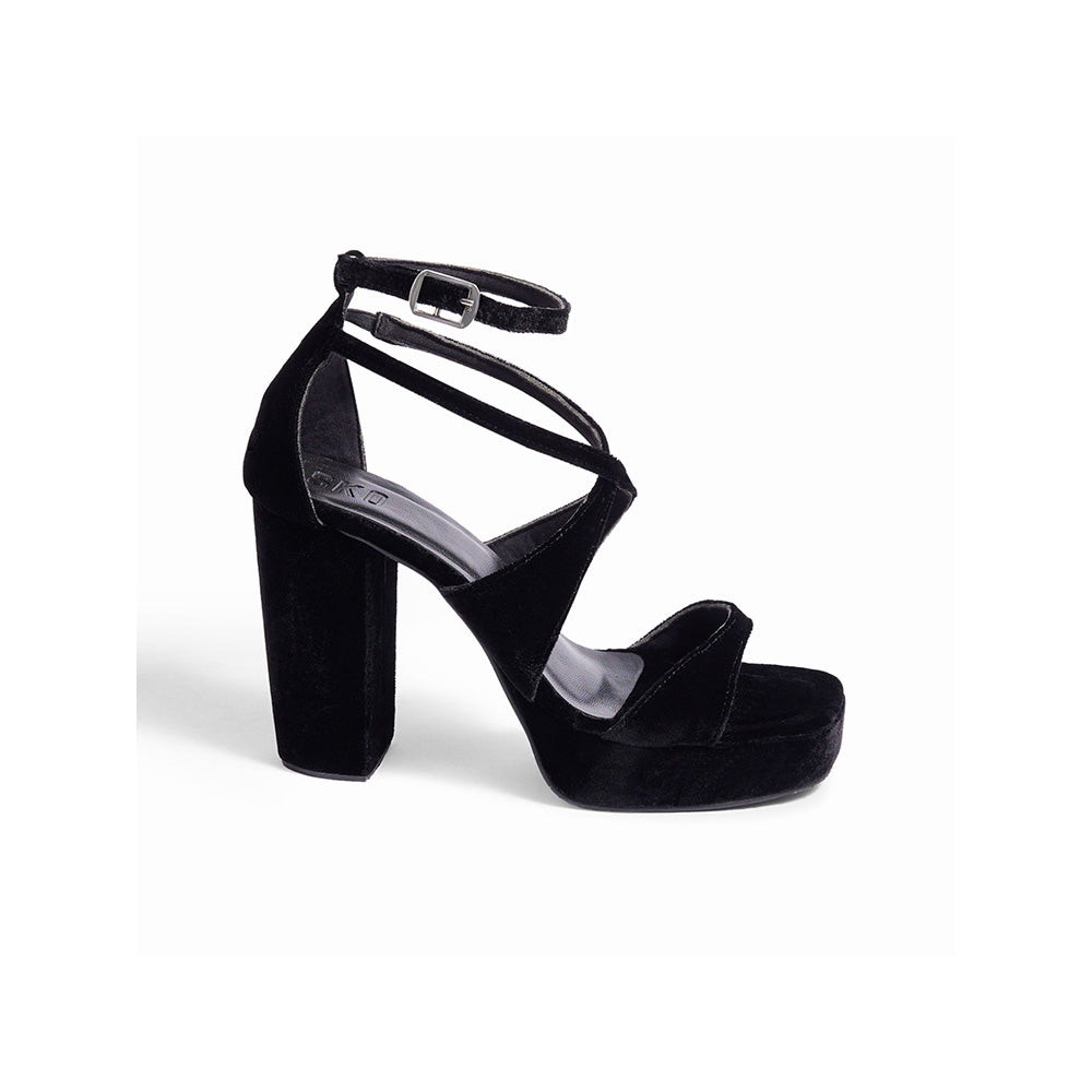 SKO Monica Black Heeled Sandals
