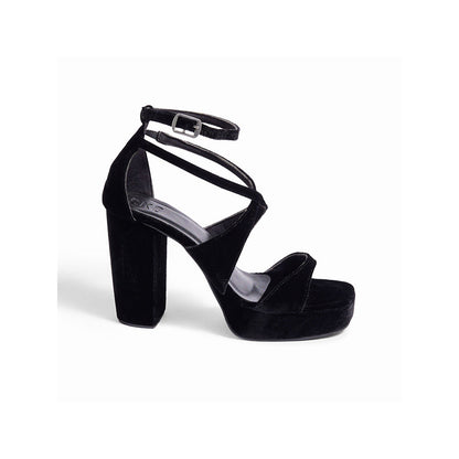 SKO Monica Black Heeled Sandals