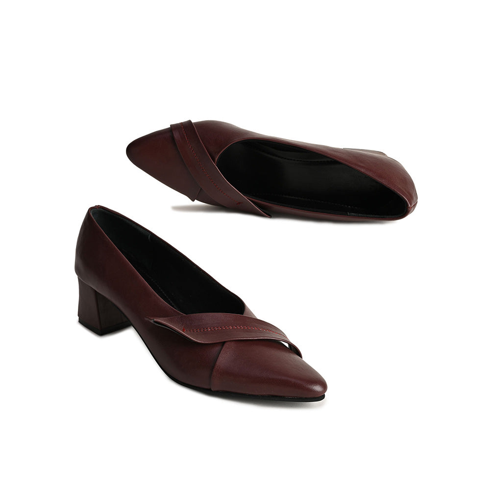 SKO Sara Maroon Pumps