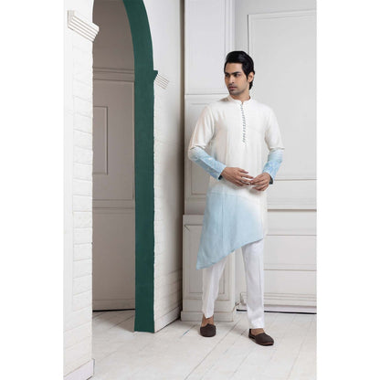 SMRITI Ivory Ombre Embroidered Nehru Jacket