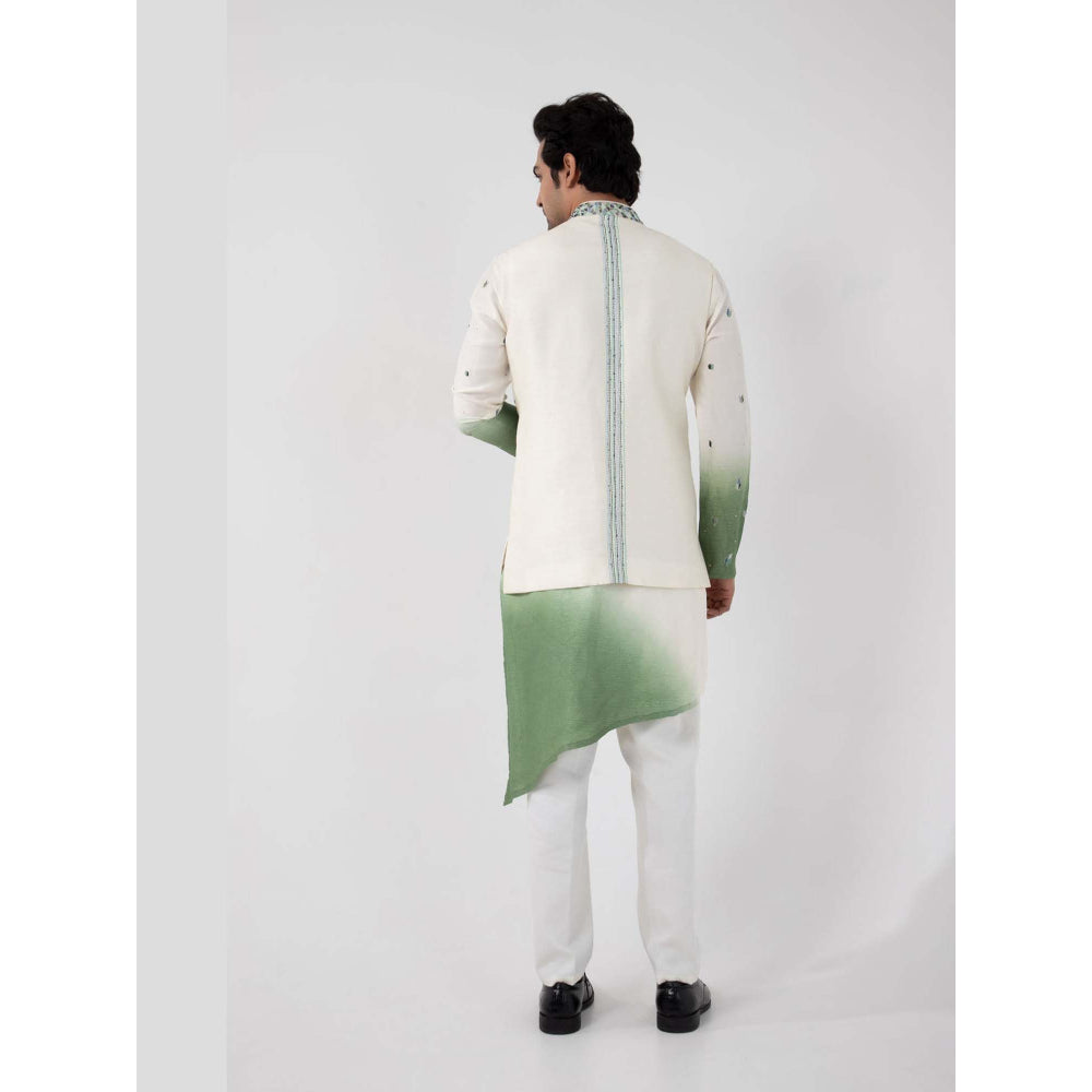SMRITI Ivory Embroidered Nehru Jacket