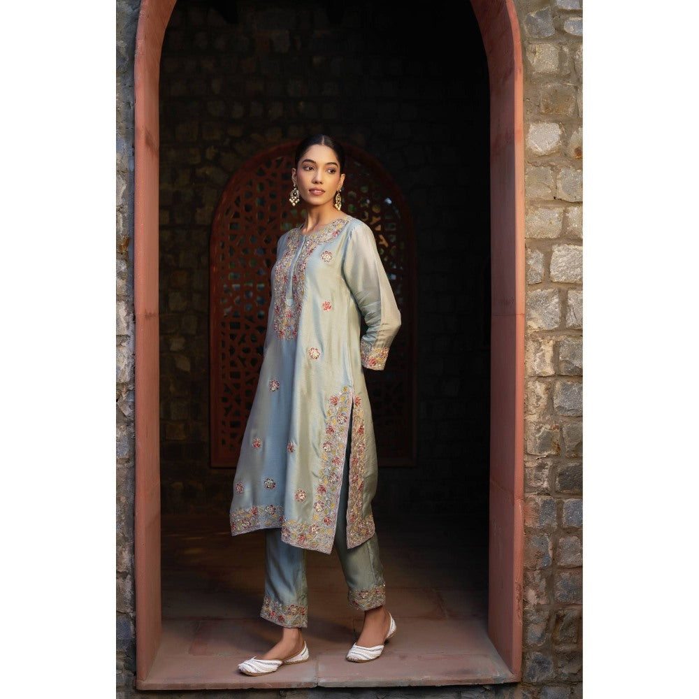 Sonia Khatri Grey Kurta with Pant (Set of 2)