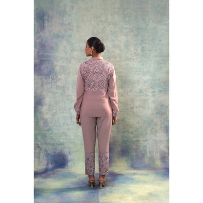 Sonia Khatri Mauve Shirt with Inner and Pant (Set of 3)
