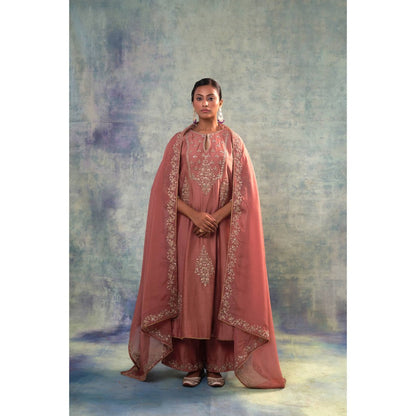 Sonia Khatri Mauve Charm Kurta with Palazzo and Dupatta (Set of 3)
