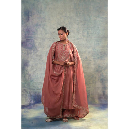 Sonia Khatri Mauve Charm Kurta with Palazzo and Dupatta (Set of 3)