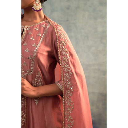 Sonia Khatri Mauve Charm Kurta with Palazzo and Dupatta (Set of 3)