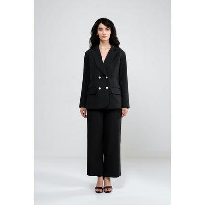 SOTBELLA Black Oversized Fit Co-Ord (Set of 2)