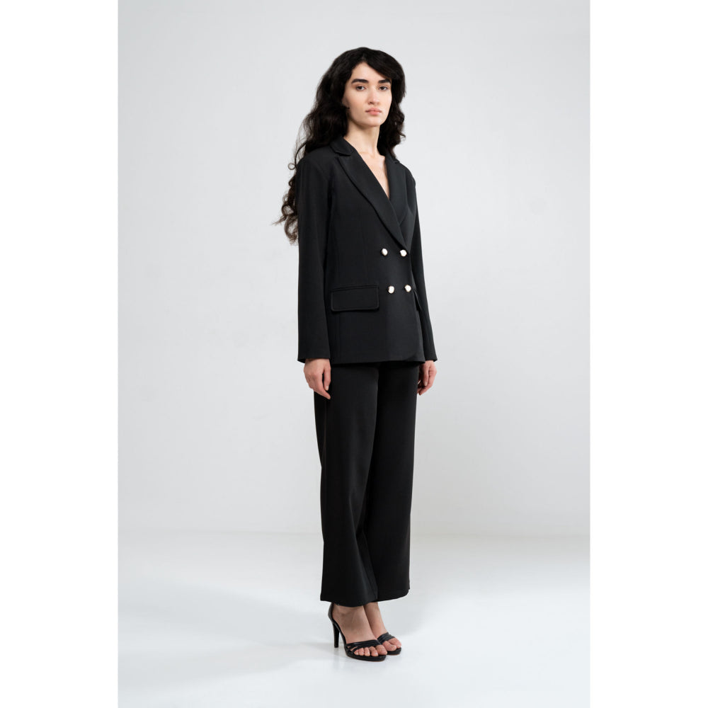 SOTBELLA Black Oversized Fit Co-Ord (Set of 2)