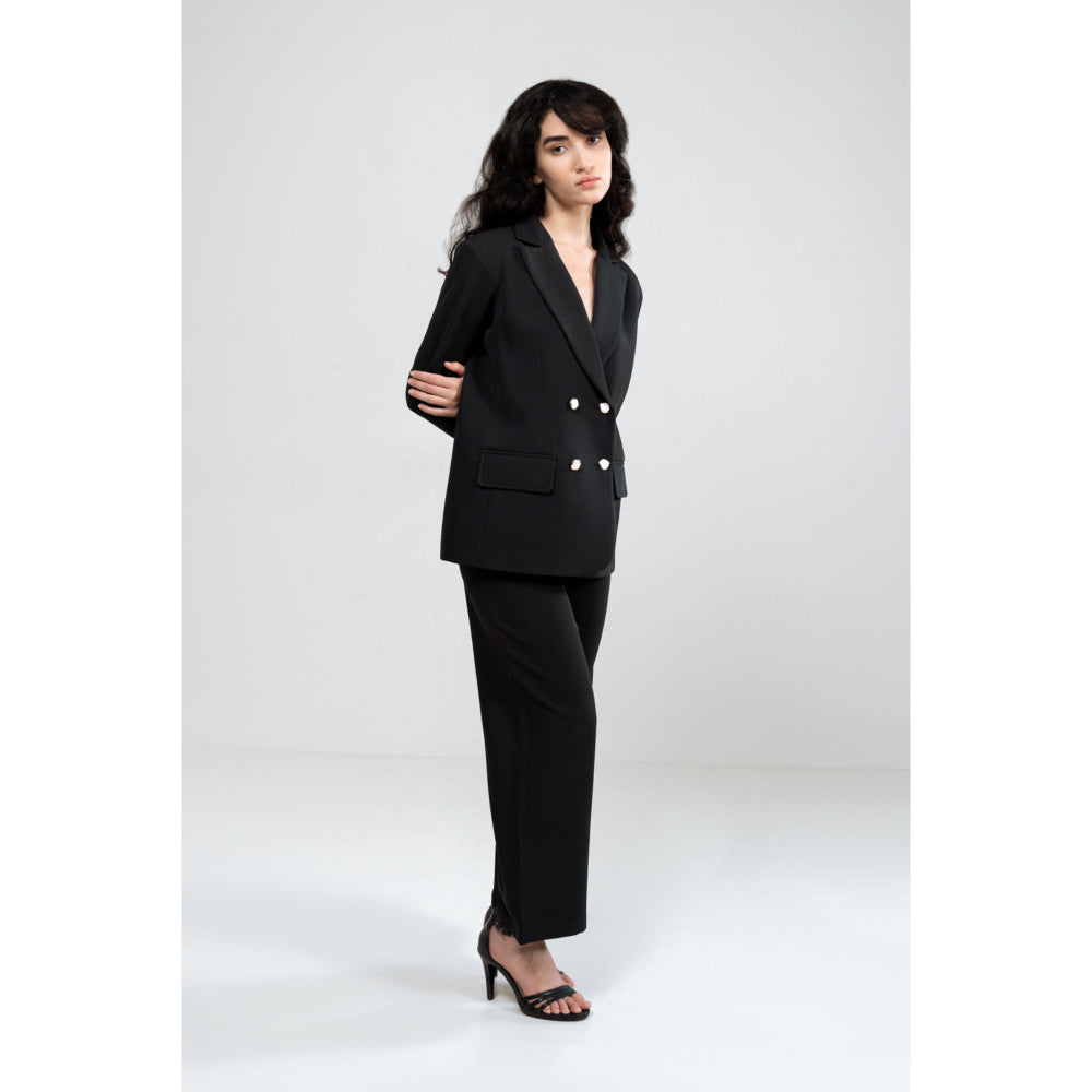SOTBELLA Black Oversized Fit Co-Ord (Set of 2)