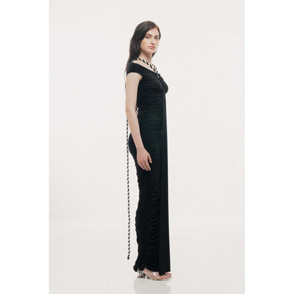 SOTBELLA Off-Shoulder with Rope and Ring Detail Maxi Dress
