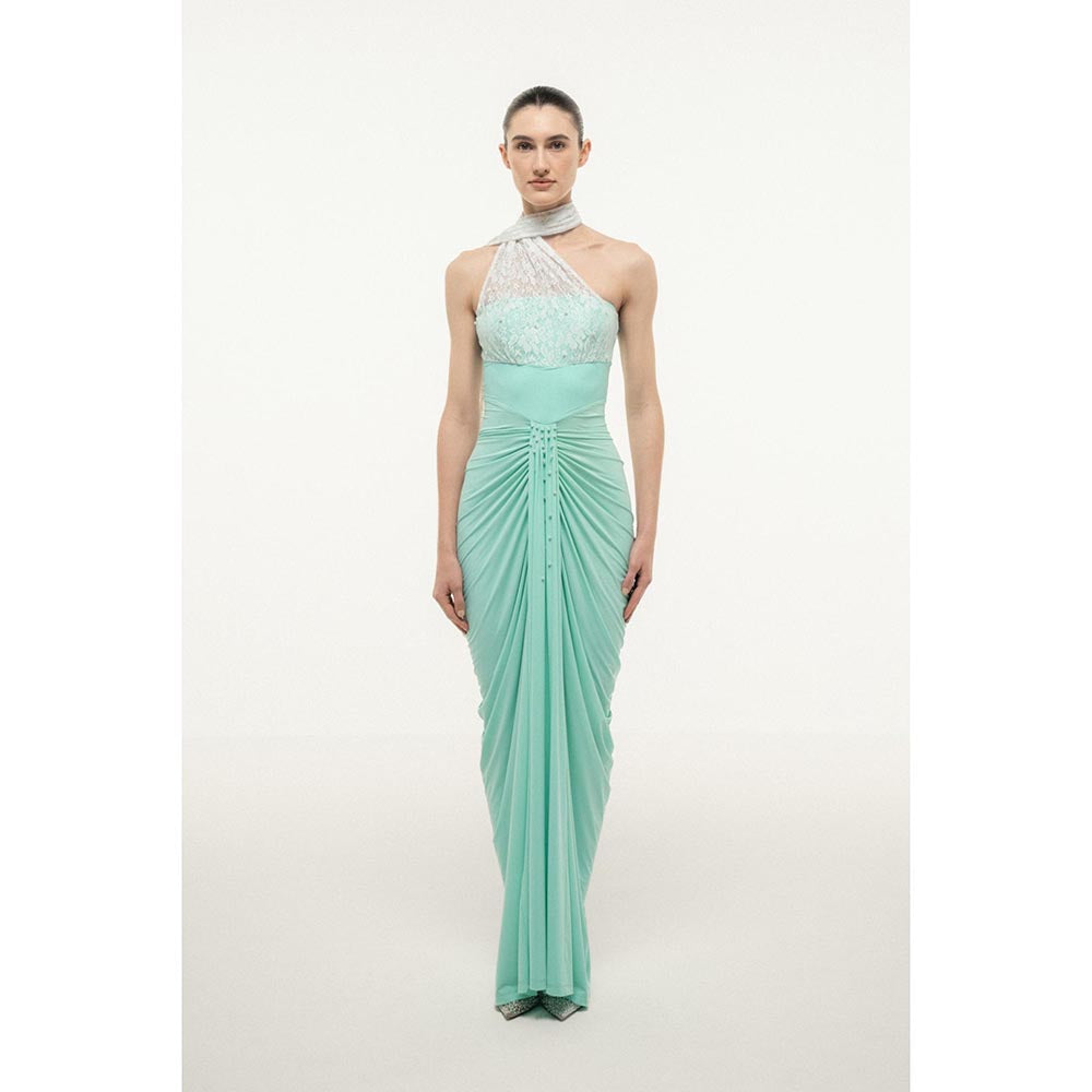 SOTBELLA MINT GREEN WITH LACE BUST Maxi Dress