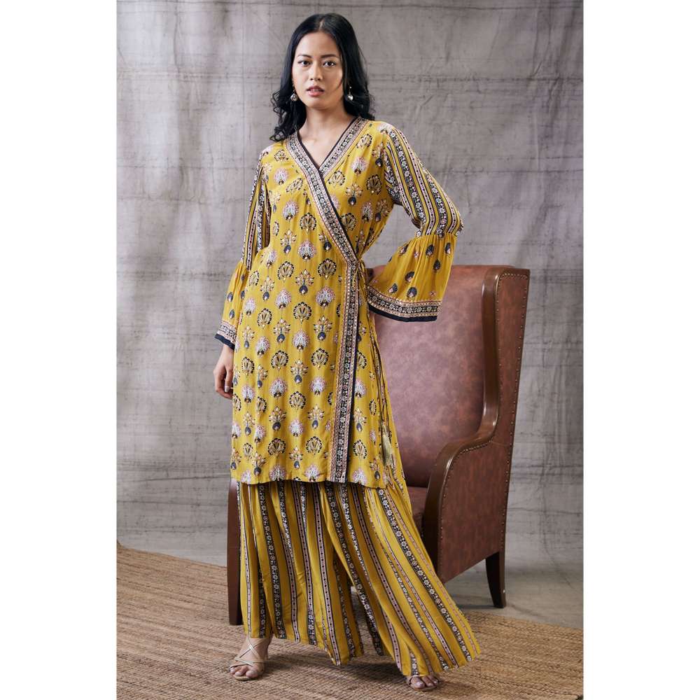 Soup by Sougat Paul Sarouk Embroidered Angarkha (Set of 2)