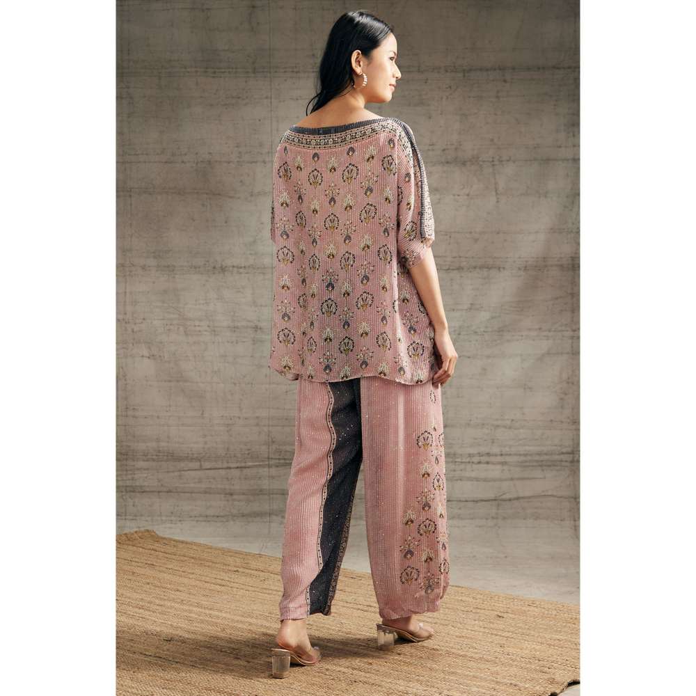 Soup by Sougat Paul Sarouk Pink Sequin Co-Ord (Set of 2)