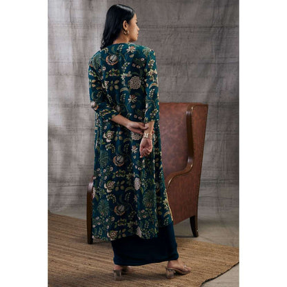Soup by Sougat Paul Mehra Drape Dress Printed Jacket (Set of 2)