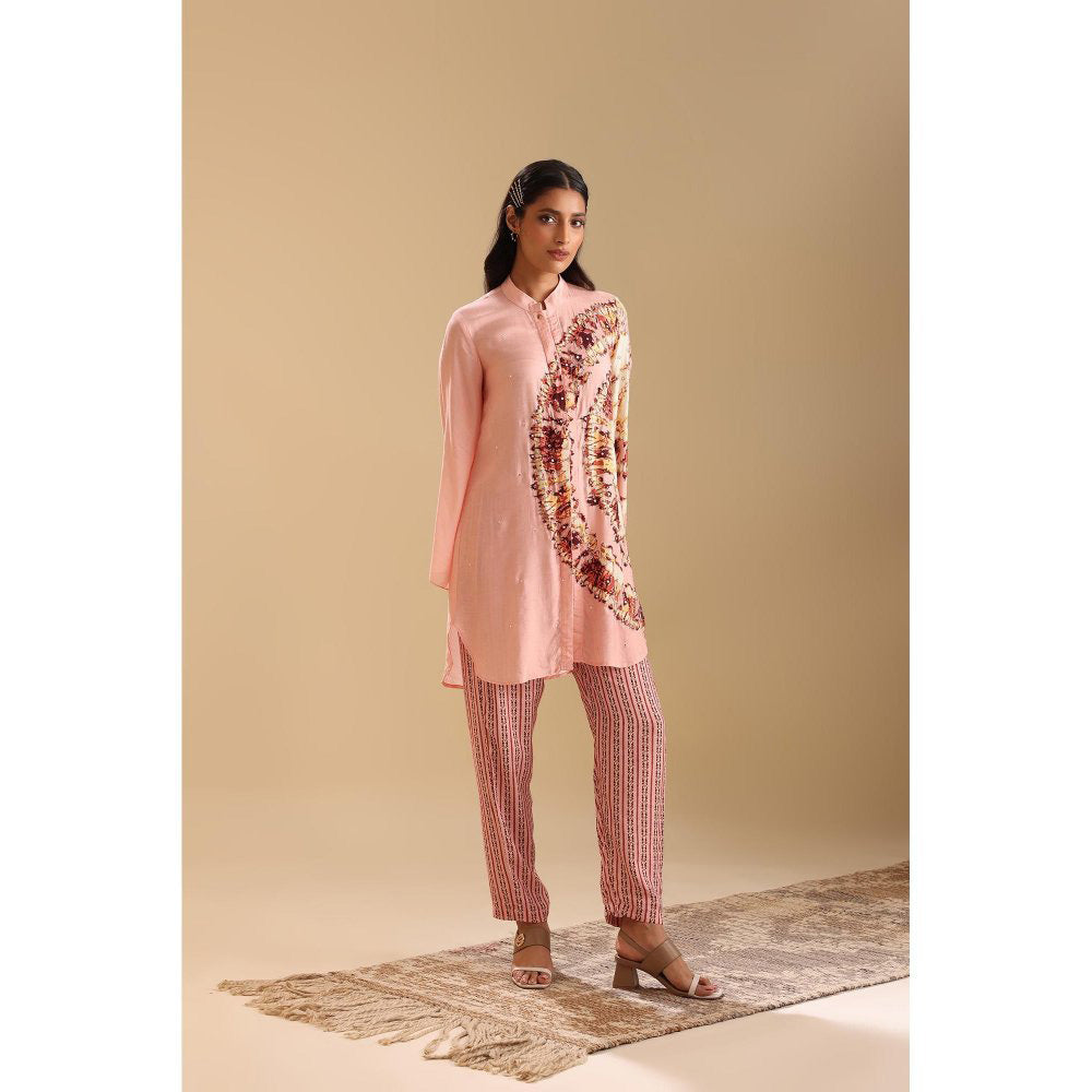 Soup by Sougat Paul Pink Naqsh Embellished Shirt with Pant (Set of 2)