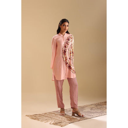 Soup by Sougat Paul Pink Naqsh Embellished Shirt with Pant (Set of 2)