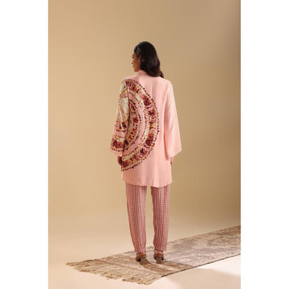 Soup by Sougat Paul Pink Naqsh Embellished Shirt with Pant (Set of 2)